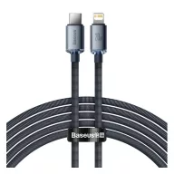   iPhone 14 Plus / 14 Pro Max / 14 Pro BASEUS CRYSTAL SHINE adatkábel Type-C - lightning, 200cm, FEKETE