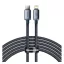 iPhone 14 Plus / 14 Pro Max / 14 Pro BASEUS CRYSTAL SHINE adatkábel Type-C - lightning, 200cm, FEKETE