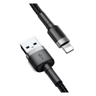   iPhone 14 Plus / 14 Pro Max / 14 Pro BASEUS CAFULE adatkábel USB - lightning, 200cm, FEKETE