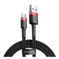BASEUS CAFULE adatkábel USB - Type-C, 100cm, PIROS/FEKETE