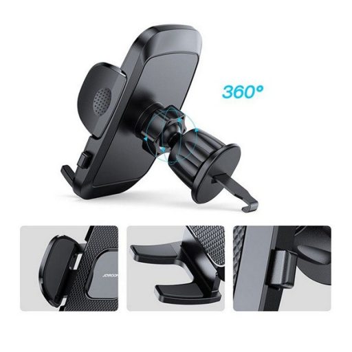 JOYROOM autós tartó szellőzőre, 4.7-6.9" méret, FEKETE