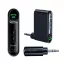 BASEUS QIYIN bluetooth audió adapter microUSB aljzat, AUX + microUSB tápkábel, FEKETE