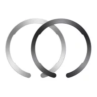   ESR HALOLOCK öntapadós fémlap 2db mágneses autós tartóhoz ideális, kör alakú, FEKETE/SZÜRKE