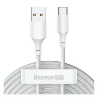 BASEUS adatkábel 2db USB - Type-C, 150cm, FEHÉR