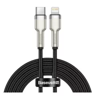   iPhone 14 Plus / 14 Pro Max / 14 Pro BASEUS CAFULE adatkábel Type-C - lightning, 200cm, FEKETE