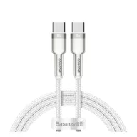 BASEUS CAFULE adatkábel Type-C - Type-C, 100cm, FEHÉR