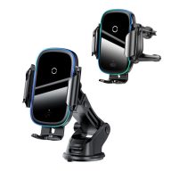   BASEUS LIGHT ELECTRIC autós tartó műszerfalra, LED jelzés, FEKETE