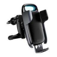   BASEUS MILKY WAY autós tartó szellőzőre, LED jelzés, FEKETE