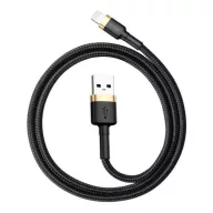   iPhone 14 Plus / 14 Pro Max / 14 Pro BASEUS CAFULE adatkábel USB - lightning, 100cm, FEKETE/ARANY