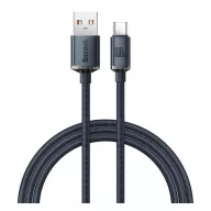 BASEUS CRYSTAL SHINE adatkábel USB - Type-C, 120cm, FEKETE
