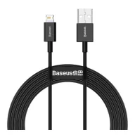   iPhone 14 Plus / 14 Pro Max / 14 Pro BASEUS SUPERIOR adatkábel USB - lightning, 200cm, FEKETE