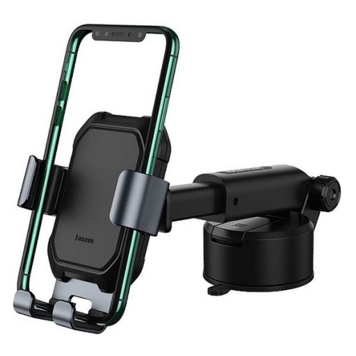 BASEUS TANK GRAVITY autós tartó műszerfalra, állítható kar, FEKETE