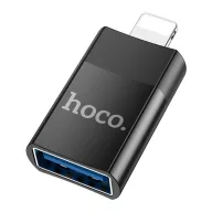   iPhone 14 Plus / 14 Pro Max / 14 Pro HOCO UA17 adapter USB aljzat - lightning, adatátvitel és töltés, FEKETE