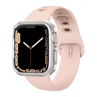   Apple Watch Series 9 41mm / 8 41mm SPIGEN LIQUID CRYSTAL szilikon óra keret ütésállóság, 061CS24483 utód, ÁTLÁTSZÓ