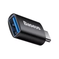 BASEUS INGENUITY adapter USB aljzat - Type-C, OTG, FEKETE