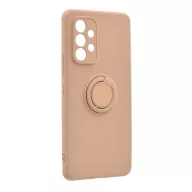   Szilikon telefonvédő (tartógyűrű, mikrofiber plüss belső, mágneses, kameravédő) RÓZSASZÍN