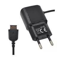   Samsung GT-E1200 / GT-E1180 / GT-E1182 Juniper GIGAPACK Hálózati töltő 5W + fix kábel FEKETE