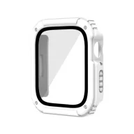   Apple Watch Series 1 42mm / 2 42mm / 3 42mm GIGAPACK Műanyag keret ütésálló + kijelzővédő üveg FEHÉR