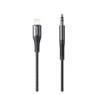   iPhone 14 Plus / 14 Pro Max / 14 Pro AWEI CL-116L audió kábel 3.5mm jack - lightning, 100cm, FEKETE