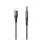iPhone 14 Plus / 14 Pro Max / 14 Pro AWEI CL-116L audió kábel 3.5mm jack - lightning, 100cm, FEKETE