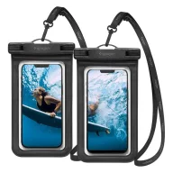   SPIGEN A601 vízhatlan/vízálló tok, AQUA 2db univerzális, 6.8" méret, FEKETE