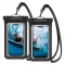 SPIGEN A601 vízhatlan/vízálló tok, AQUA 2db univerzális, 6.8" méret, FEKETE