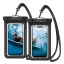 SPIGEN A601 vízhatlan/vízálló tok, AQUA 2db univerzális, 6.8" méret, FEKETE