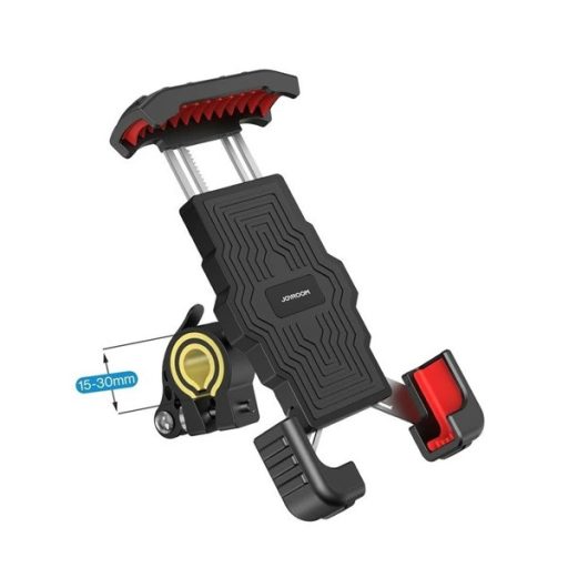 JOYROOM kerékpáros és motoros telefontartó kormányra rögzíthető, 4.7 - 6.8" méret, FEKETE/PIROS