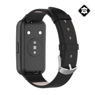   Huawei Band 7 GIGAPACK Pótszíj egyedi méret, valódi bőr, FEKETE