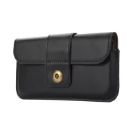   GIGAPACK tok fekvő, bőr hatású univerzális, 5.5" - 6.7" méret, FEKETE