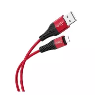   iPhone 14 Plus / 14 Pro Max / 14 Pro HOCO X38 adatkábel USB - lightning, 100cm, PIROS