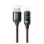 iPhone 14 Plus / 14 Pro Max / 14 Pro USAMS U78 adatkábel USB - lightning, 120cm, FEKETE