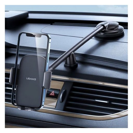 USAMS autós tartó műszerfalra, 4.7-7.2" méret, FEKETE