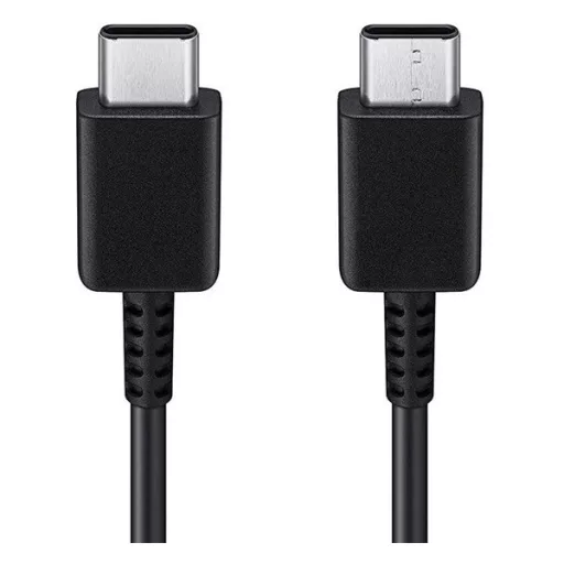 SAMSUNG hálózati töltő Type-C aljzat 15W, gyorstöltő + Type-C kábel, FEKETE