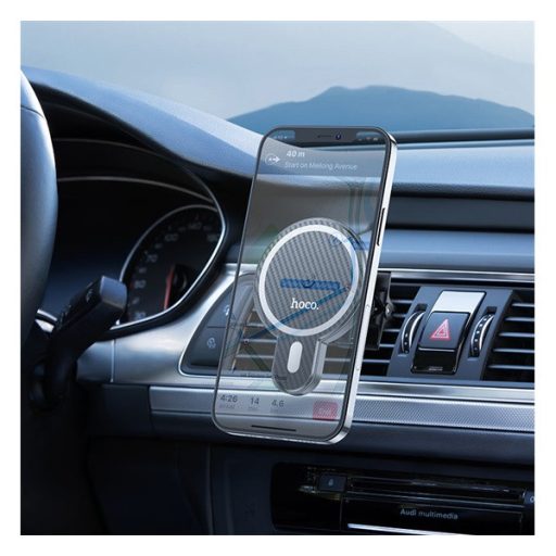 HOCO CA85 autós tartó szellőzőre, mágneses, FEKETE