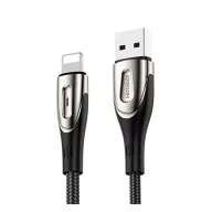   iPhone 14 Plus / 14 Pro Max / 14 Pro JOYROOM SHARP adatkábel USB - lightning, 200cm, FEKETE