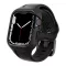 Apple Watch Series 9 41mm / 8 41mm SPIGEN LIQUID AIR PRO szilikon óra keret szilikon szíj, ütésállóság, FEKETE