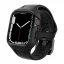 Apple Watch Series 9 41mm / 8 41mm SPIGEN LIQUID AIR PRO szilikon óra keret szilikon szíj, ütésállóság, FEKETE