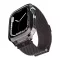 Apple Watch Series SE 3 44mm / 9 45mm / SE 2 44mm SPIGEN METAL FIT PRO fém óra keret ütésállóság FEKETE