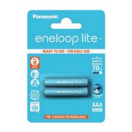 PANASONIC ENELOOP LITE elem AAA, újratölthető, 2db/csomag