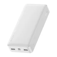   BASEUS BIPOW vésztöltő 2 USB+Type-C+microUSB aljzat 20000mAh, LED kijelző, FEHÉR
