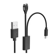   GIGAPACK töltőkábel 2in1 USB - Garmin/Type-C, 115cm, FEKETE