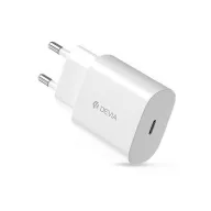   DEVIA SMART hálózati töltő Type-C aljzat 25W, PD gyorstöltő, FEHÉR