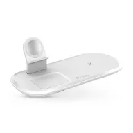   DEVIA asztali töltő 3in1 12W, wireless + Type-C kábel, FEHÉR