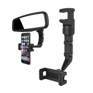   GIGAPACK autós tartó visszapillantó tükörre, 50-100mm széles, FEKETE/SZÜRKE