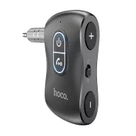   HOCO E73 PRO bluetooth FM transmitter 3.5mm jack aljzat v5.0, microSD kártyaolvasó + Type-C kábel, FEKETE
