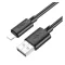 iPhone 14 Plus / 14 Pro Max / 14 Pro HOCO X88 adatkábel USB - lightning, 100cm, FEKETE