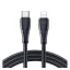 iPhone 14 Plus / 14 Pro Max / 14 Pro JOYROOM SURPASS adatkábel Type-C - lightning, 120cm, FEKETE