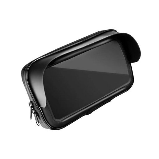 GIGAPACK kerékpáros telefontartó kormányra, 5.5-6.3", FEKETE