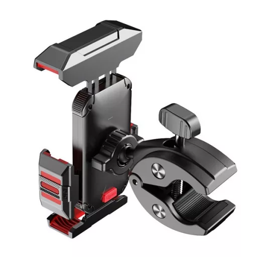 JOYROOM kerékpáros és motoros telefontartó kormányra rögzíthető, 4.7 - 7" méret, FEKETE